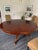 Contemporary Round Mahogany Dining Table For Sale - Image 4 of 6