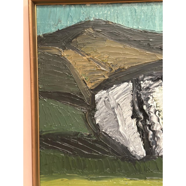 Thage Carlson, Abstract Landscape, 1950s, Oil on Panel, Framed For Sale - Image 6 of 18