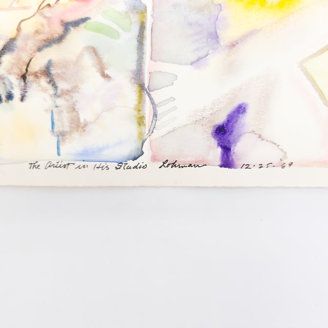 Paint Artist in His Studio - Robert Lohman, C. 1969 For Sale - Image 7 of 11