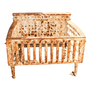 19th Century European Cast Iron Fire Place Basket