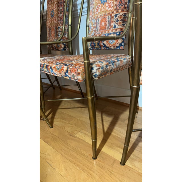A magnificent and truly unique set of eight "Imperial" Dining Chairs by Weiman/Warren Lloyd, Italy c. 1975. This series...