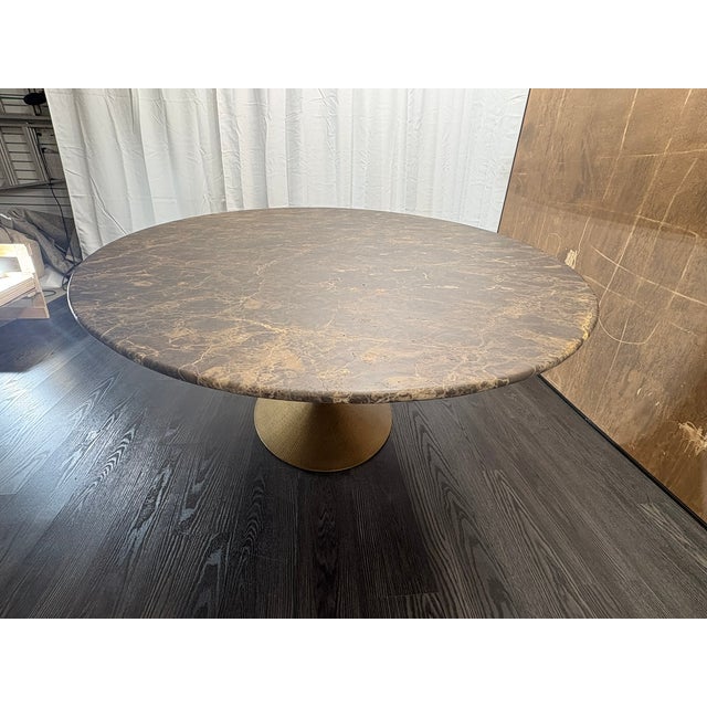 2020s Rh Aero Stone Oval Dining Table — 96" For Sale - Image 5 of 18