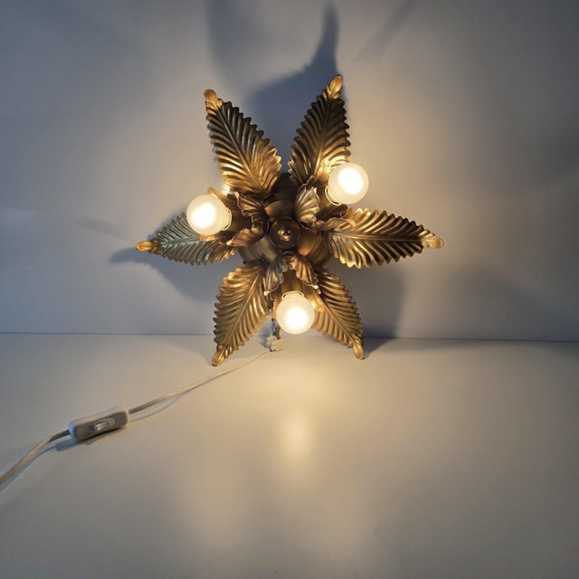 Gold Model 2928 Ceiling Light from Schröder & Co., 1970s For Sale - Image 8 of 17