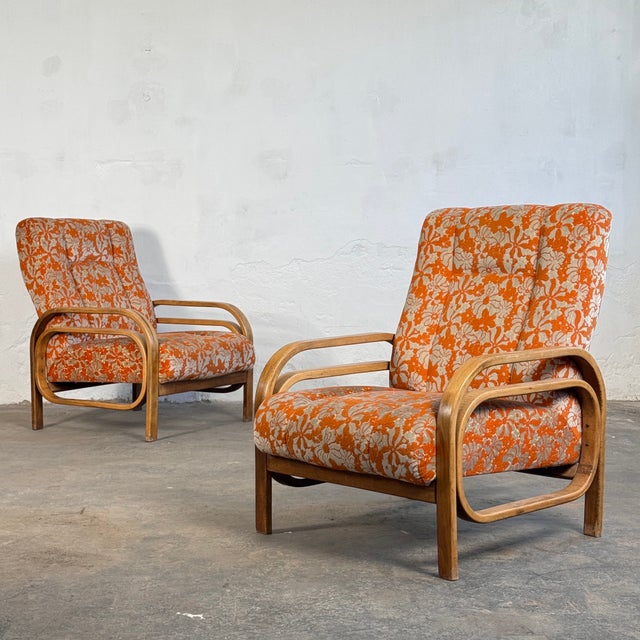 Vintage Art Deco Style Chairs, 1960, Set of 2 For Sale - Image 6 of 15