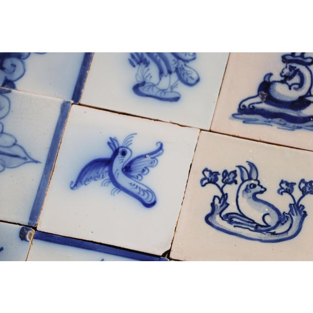 Antique 19th Century Animals Tile Mural Panel, Portuguese For Sale - Image 13 of 17