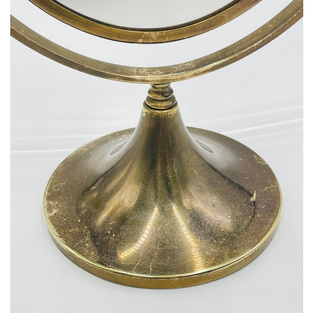 Vintage Brass Vanity Mirror by Charles Hollis Jones, Usa, 1960s For Sale - Image 11 of 16