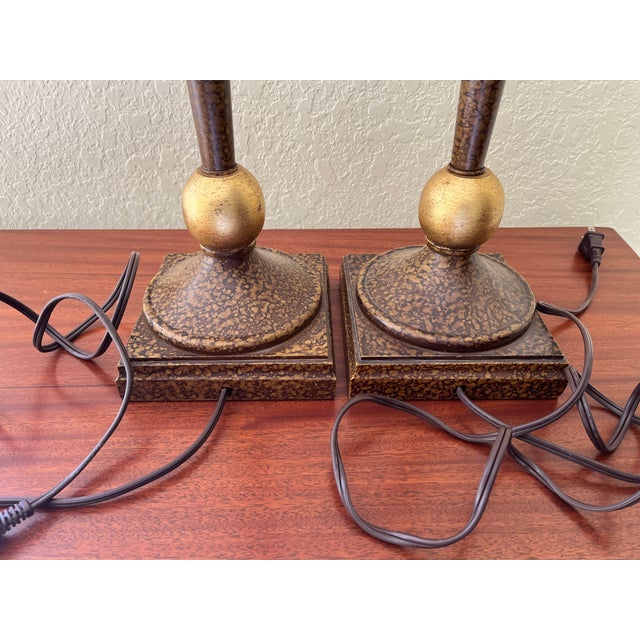 Wood 1980s Neoclassical Revival Table Lamps - a Pair For Sale - Image 7 of 10