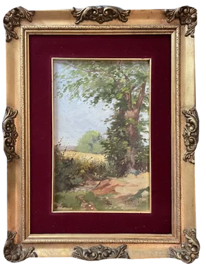Filiberto Petiti, Italian Landscape, 20th Century, Oil on Panel