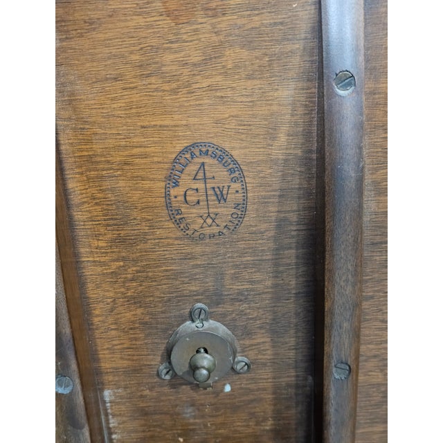 Late 20th Century Kittinger Williamsburg Mahogany Square Tilt Top Table Occasional Table Cw 69 For Sale - Image 11 of 11