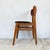 Wood Teak Veneered Dining Chairs with Black Upholstered Seats, 1960s, Set of 4 For Sale - Image 7 of 14