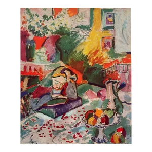 Henri Matisse Vintage 1946 First Edition Fauvist Fine Art Lithograph Print " La Lecture " 1906