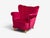 Red Swedish Cabinetmaker, Lounge Chairs, Red Velvet, Lacquered Wood, Sweden, 1940s For Sale - Image 8 of 13