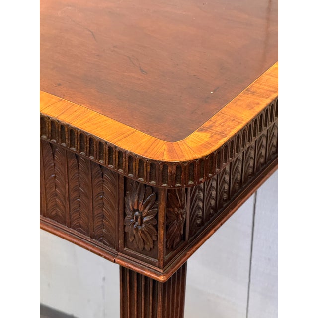 Late 19th Century English Mahogany Serpentine Server For Sale - Image 9 of 13