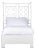 Lattice Back Bed Twin - White For Sale