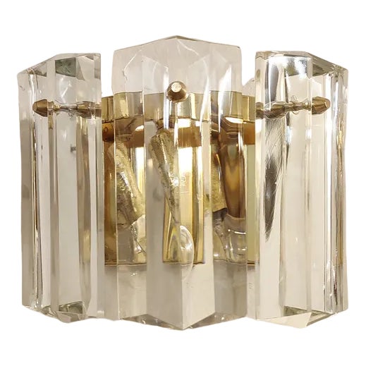 Crystal Wall Light from Kinkeldey. Germany, 1970s For Sale
