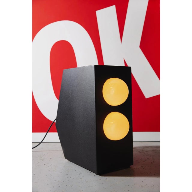 2020s 21st Century Monitor Floor Lamp by John Beck Paper & Steel For Sale - Image 5 of 9