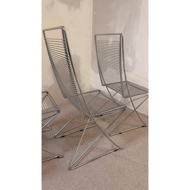 Cross-Swinger Chair by Till Behrens for Schlubach, 1980s, Set of 4 For Sale - Image 9 of 13