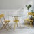 1960s French Iron and Glass Garden Table with Folding Chairs, 1960, Set of 3 For Sale - Image 5 of 18