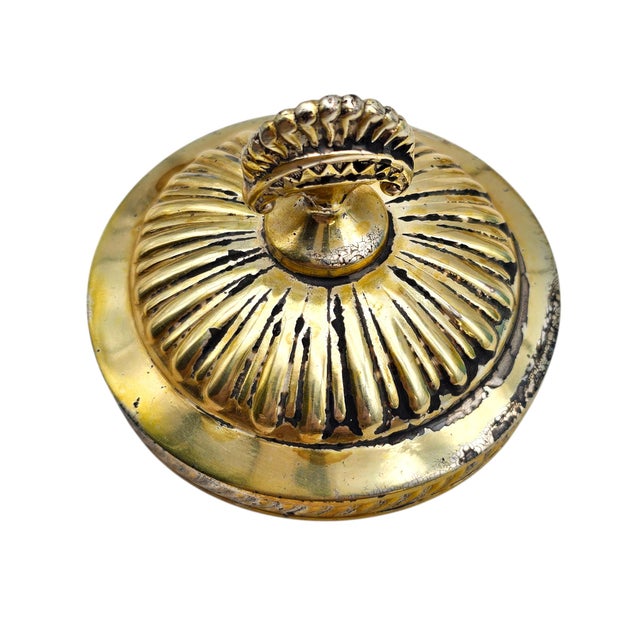 Vintage Aesthetic Daisy Button Blue Glass Pickle Castor Gp Original Tongs 11" For Sale - Image 16 of 18