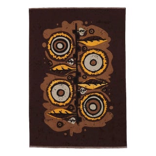 Mid-Century German Pop Art Screen-Printed Wall Hanging by Traute Sänger, 1970s For Sale