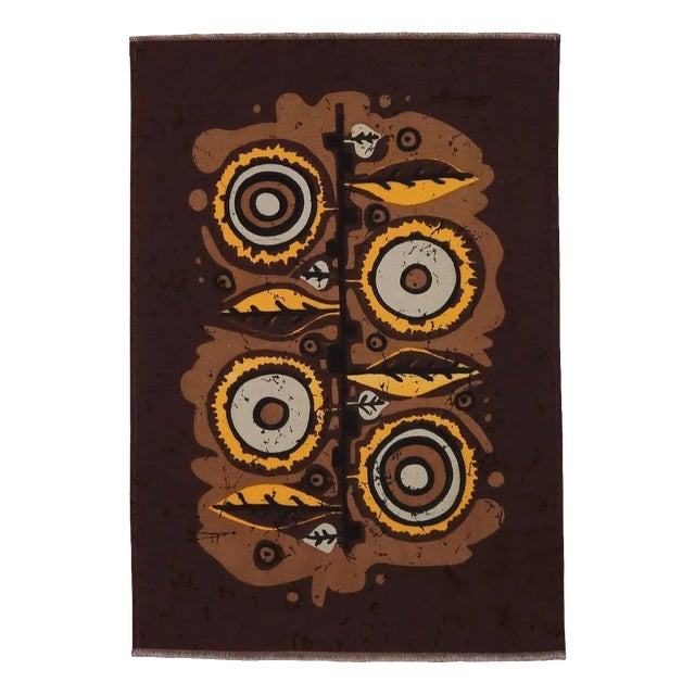 Mid-Century German Pop Art Screen-Printed Wall Hanging by Traute Sänger, 1970s For Sale
