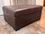 Gumps Twin Size Gumps Leather Ottoman Hidden Sleeper For Sale - Image 4 of 12