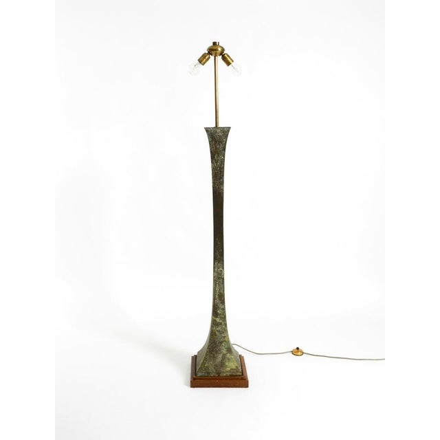 Brown Bronze Verdigris Floor Lamp by Stewart Ross James for Hansen Lighting, USA, 1960s For Sale - Image 8 of 18