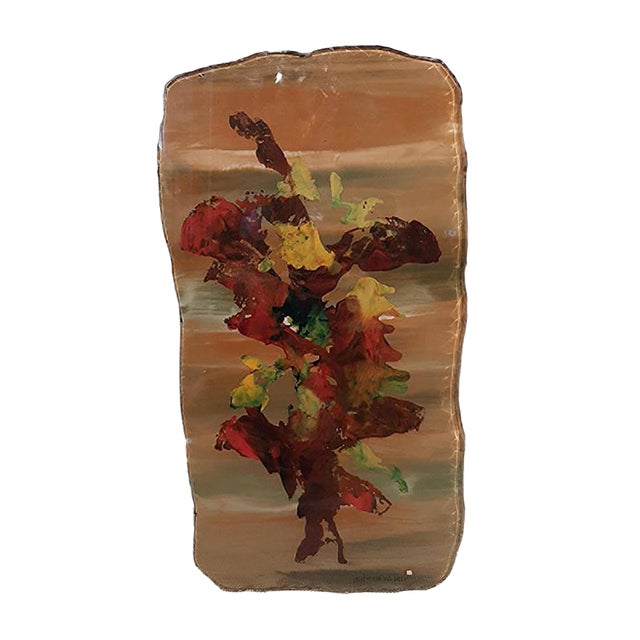 Decorative Plaque with Flowers by Duilio Barnabe for Fontana Arte, 1950s For Sale