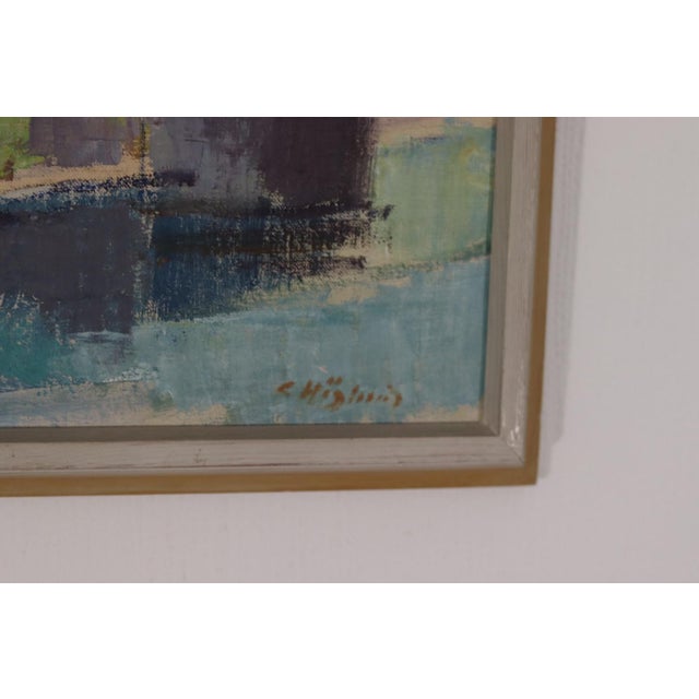 G. Höglund, Harbour Scene, 1960s, Oil on Canvas, Framed For Sale - Image 6 of 12