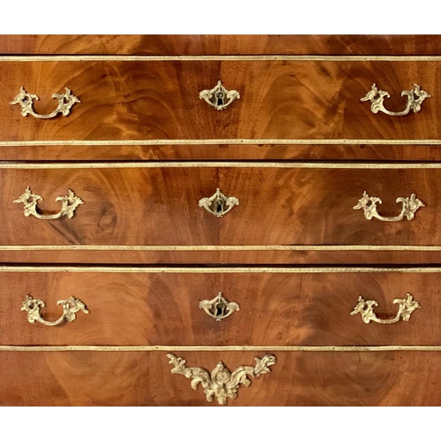 Wood 19th Century Empire Flamed Mahogany Secrétaire à Abattant Secretary Desk For Sale - Image 7 of 12