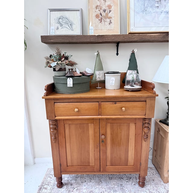 Antique Pine Jelly Cabinet For Sale - Image 4 of 8