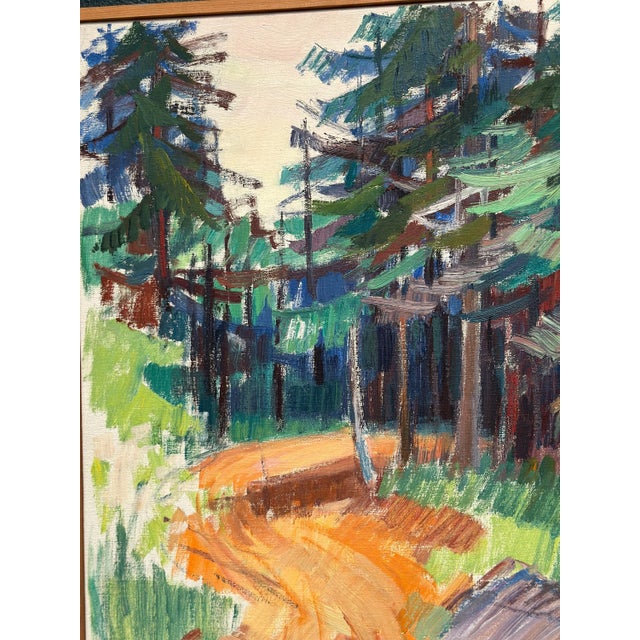 Gustaf Höglund, Spår, 1950s, Oil Painting on Canvas, Framed For Sale - Image 14 of 18