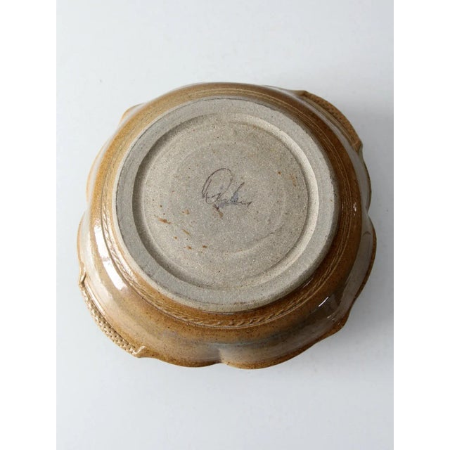 Late 20th Century Vintage Studio Pottery Chicken Roaster For Sale - Image 5 of 12