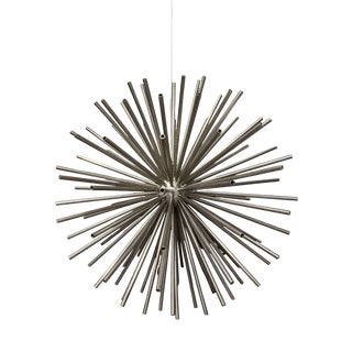 Hanging Sea Urchin Sputnik Sculpture in Steel by Curtis Jere, USA, 1970s For Sale