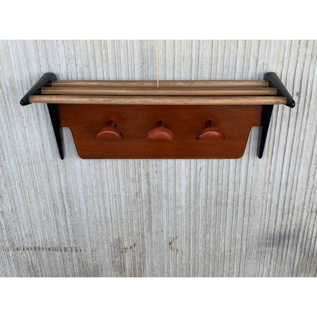 About Wonderful design and color, Mid-Century Modern entry hall coat rack. This beautifully designed, perfectly executed...