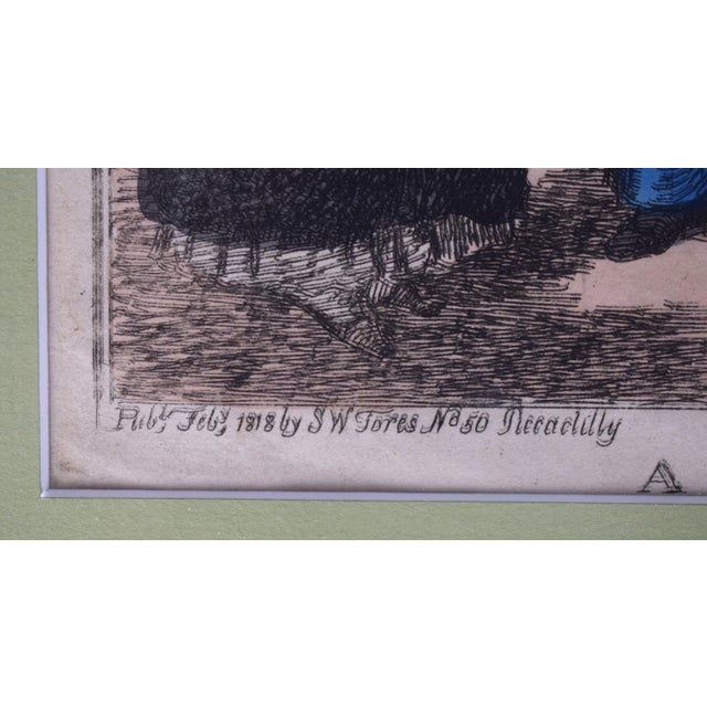 Traditional Early 19th Century A Peep Into the Pump Room or the Zomersetshire Folk in a Maze Reproduction Print For Sale - Image 3 of 5