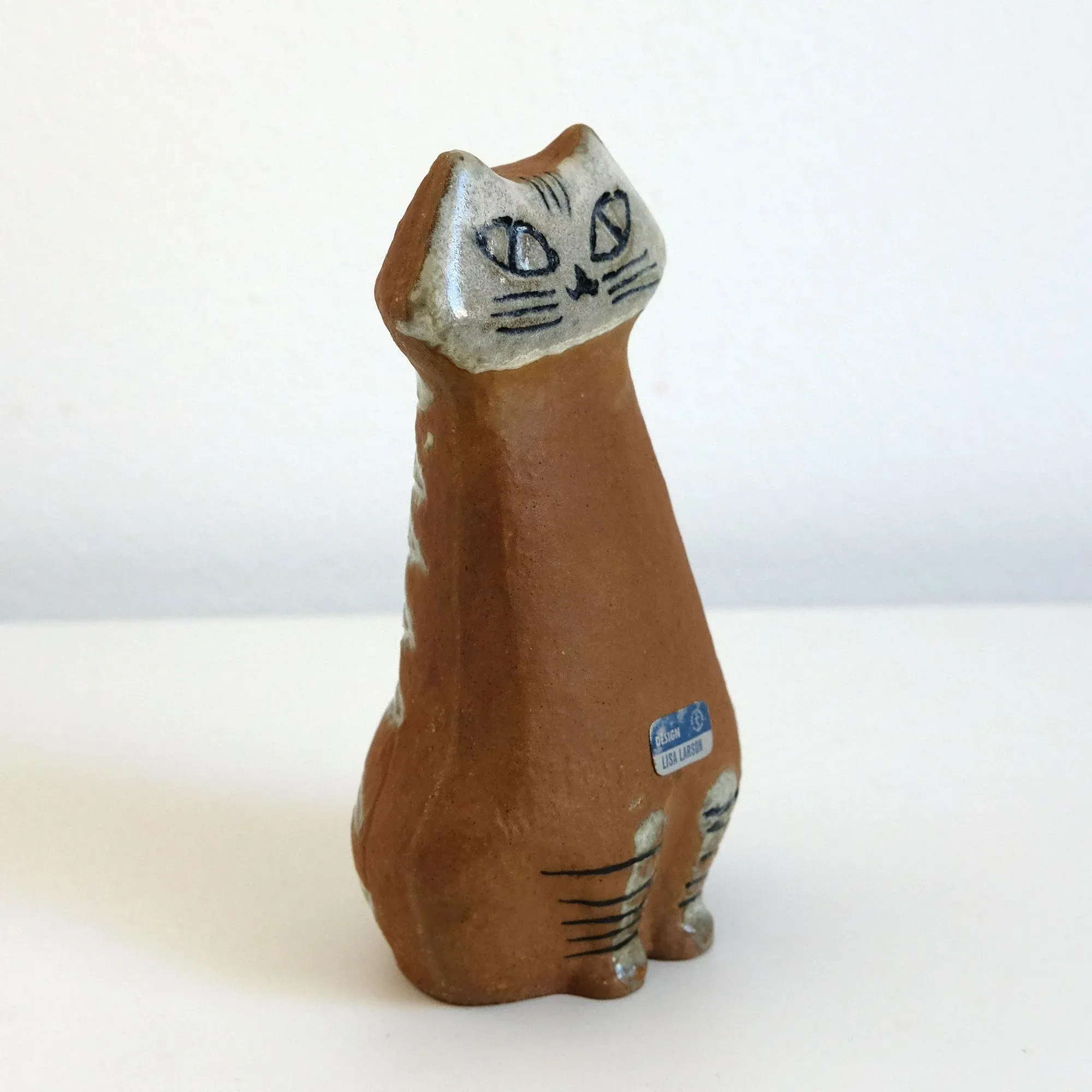 Lilla Zoo Series Cat Figurine by Lisa Larson, 1950s | Chairish