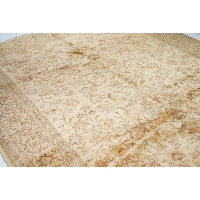 1940s Vintage Persian Tabriz Rug 8'10'' X 11'8'' For Sale - Image 5 of 11