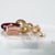 3.7Ct Rubellite Tourmaline Earrings With Natural Diamond Accents: Solid 14k Gold, A Pair For Sale In Columbus - Image 6 of 7