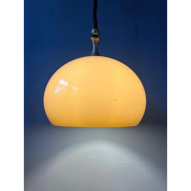 Mid-Century Space Age Acrylic Glass Mushroom Pendant Lamp from Dijkstra For Sale - Image 5 of 11