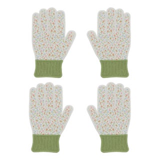 Ditsy Floral Garden Glove Cocktail Napkins - Set of 4 For Sale