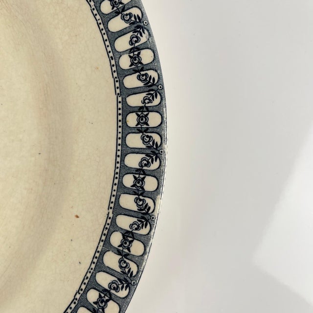 Round Ironstone Dish from Salins, 1890s For Sale - Image 9 of 12