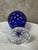 Vintage Crystal Blue Vase, 1950s For Sale - Image 9 of 12