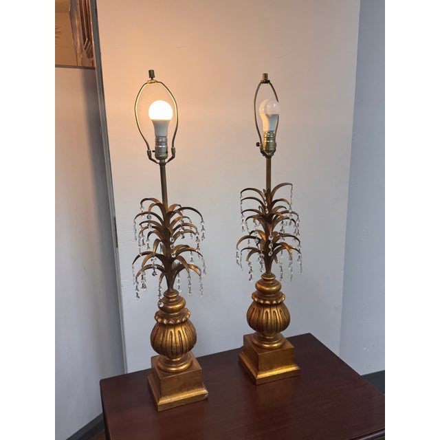 Vintage Italian Regency Table Lamps, Pair For Sale - Image 10 of 12