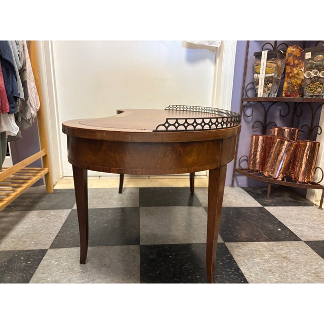 Early 20th Century Mixed Wood Coffee Table With Gallery For Sale - Image 10 of 13