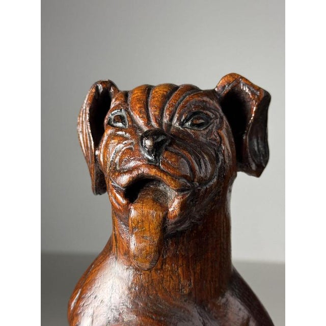 Hand-Carved Statue of Dog Saint Rocco, 18th Century For Sale - Image 3 of 18