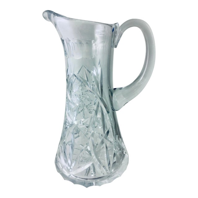 Cut Crystal Pitcher For Sale