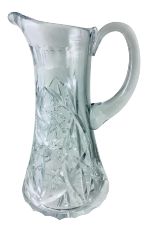 Cut Crystal Pitcher