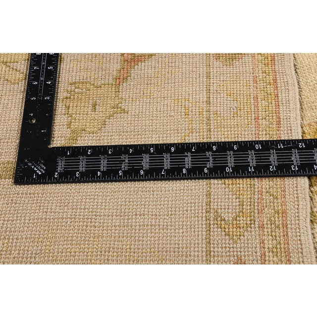 Textile Vintage Turkish Oushak Rug, 11'06 X 15'01 For Sale - Image 7 of 10