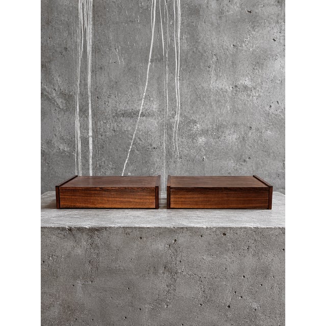 Floating Bedside Tables by Melvin Mikkelsen, 1960s, Set of 2 For Sale - Image 10 of 13
